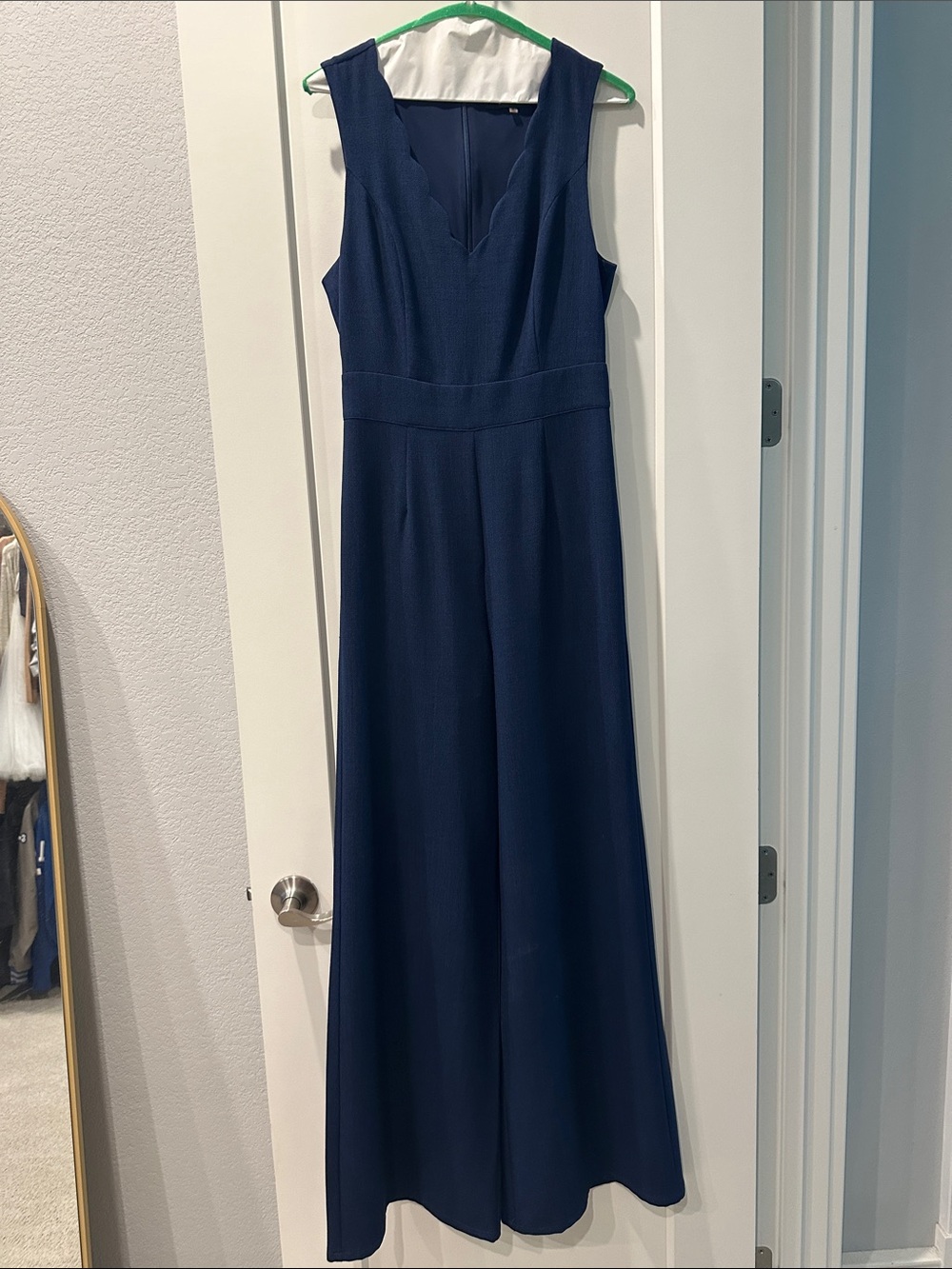 Sugarlips Navy V-Neck Sleeveless Jumpsuit
